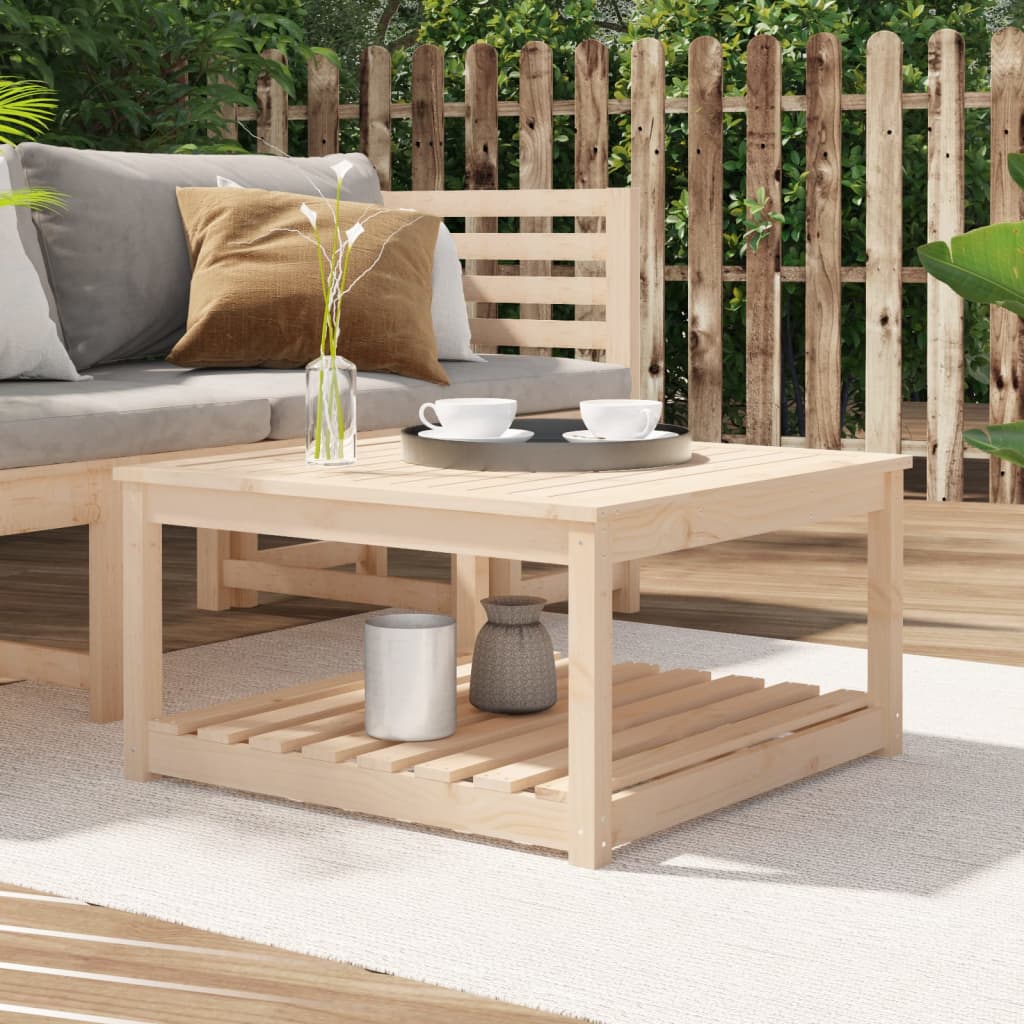 Garden Table 82,5x82,5x45 cm Solid Wood Pine