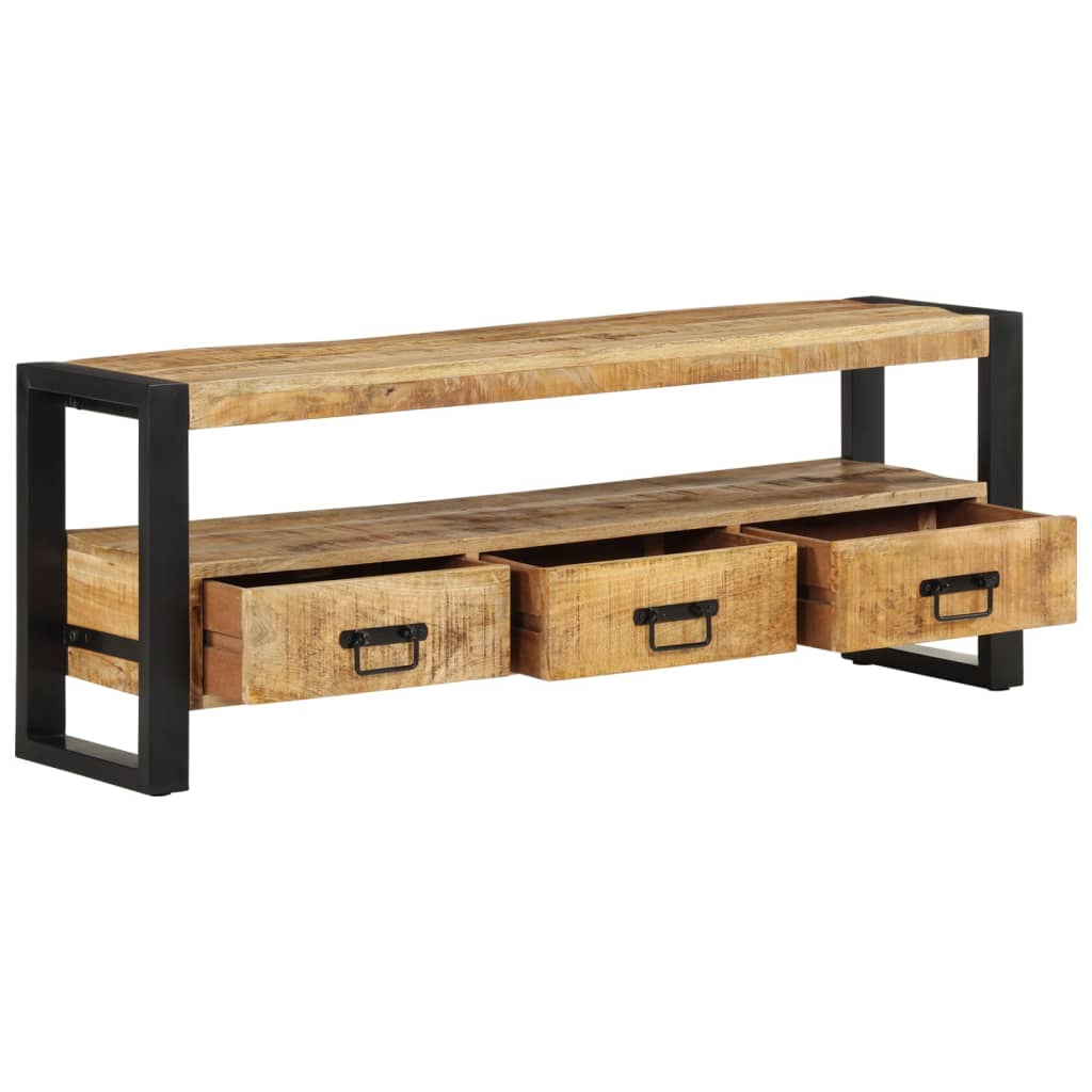 vidaXL TV Cabinet 120x30x45 cm Solid Wood Mango