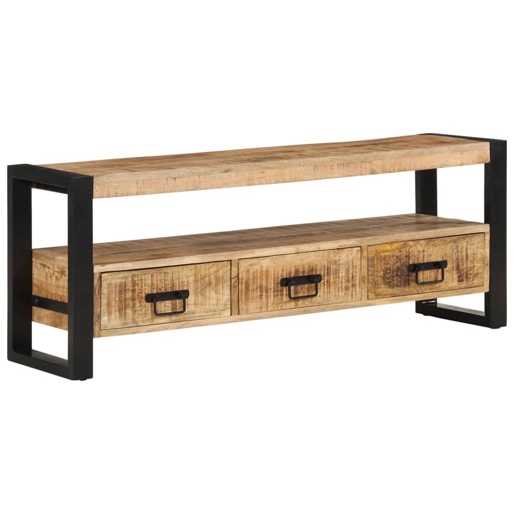 vidaXL TV Cabinet 120x30x45 cm Solid Wood Mango