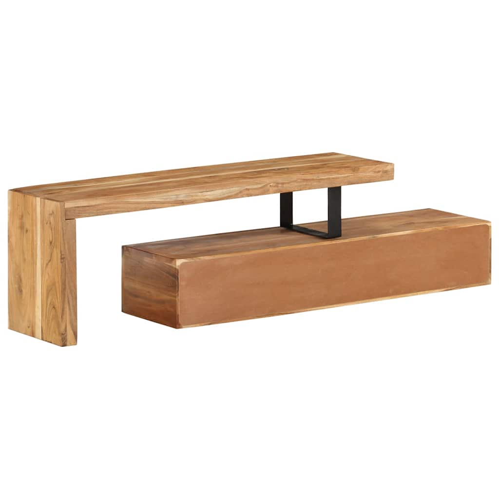 TV Stand (118-200)x30x40 cm Solid Wood Acacia
