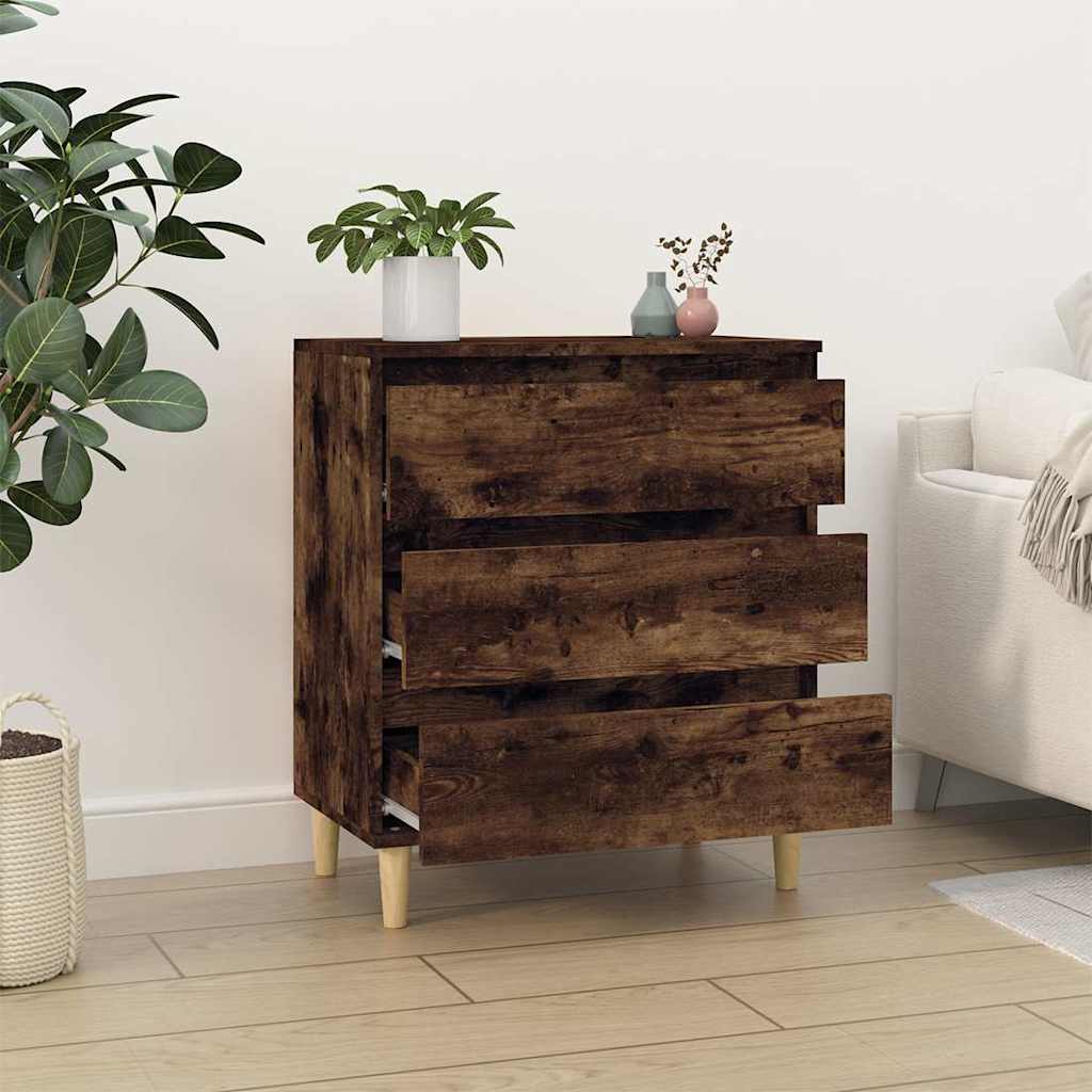 Sideboard Smoked Oak 60x35x70 cm Engineered Wood