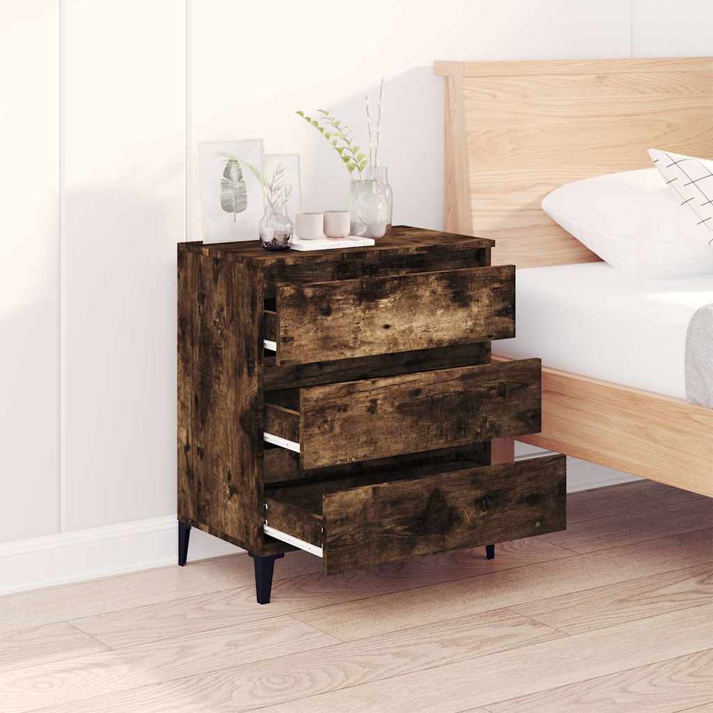 Sideboard Smoked Oak 60x35x70 cm Engineered Wood