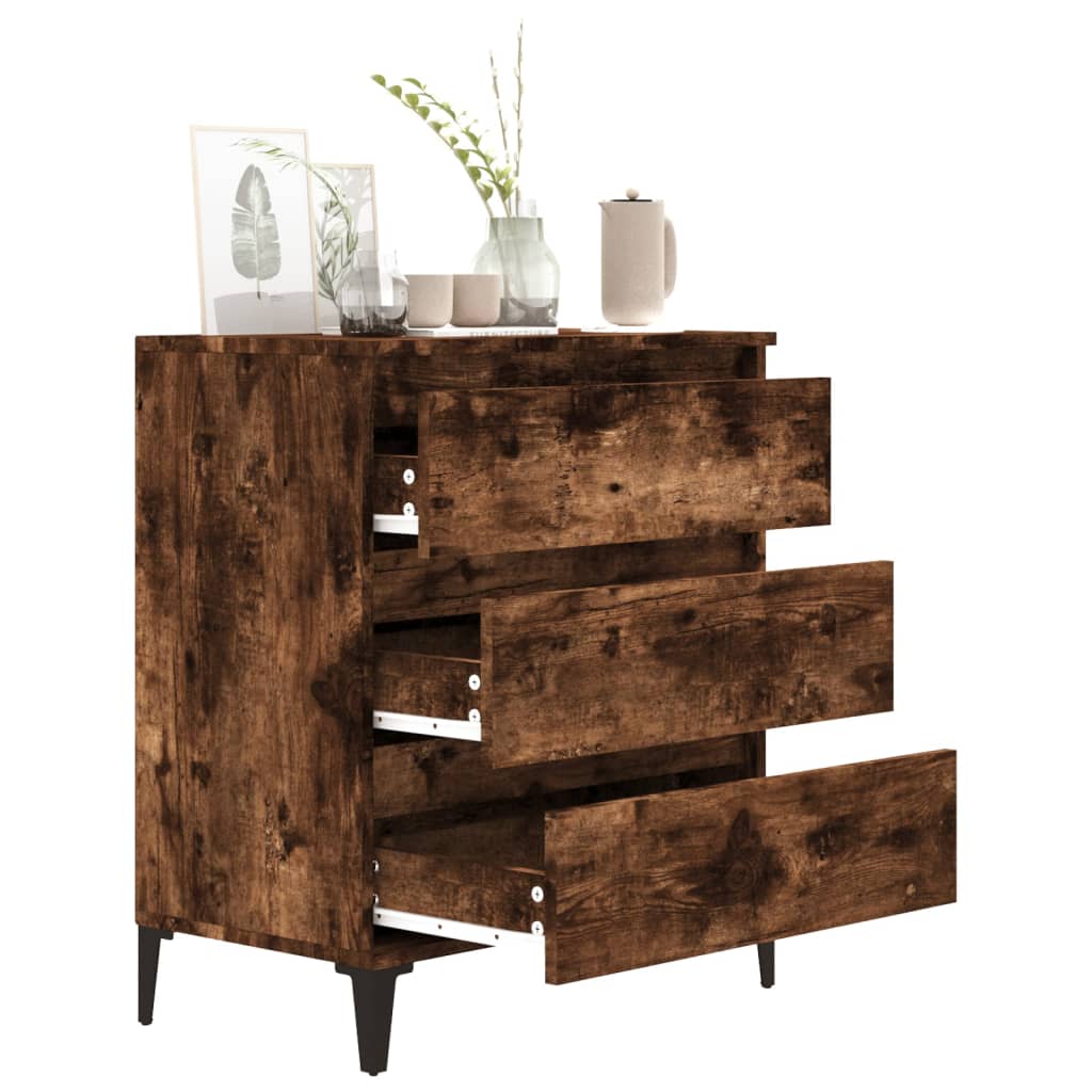 Sideboard Smoked Oak 60x35x70 cm Engineered Wood
