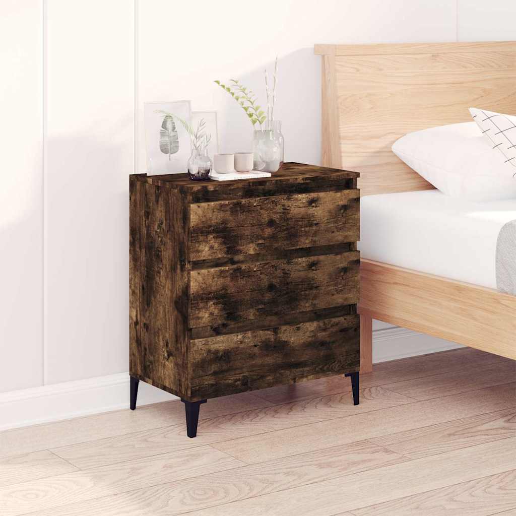 Sideboard Smoked Oak 60x35x70 cm Engineered Wood