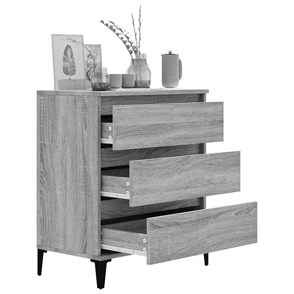 Sideboard Grey Sonoma 60x35x70 cm Engineered Wood