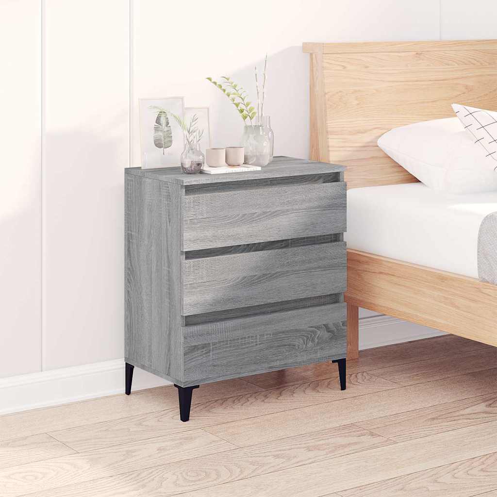 Sideboard Grey Sonoma 60x35x70 cm Engineered Wood