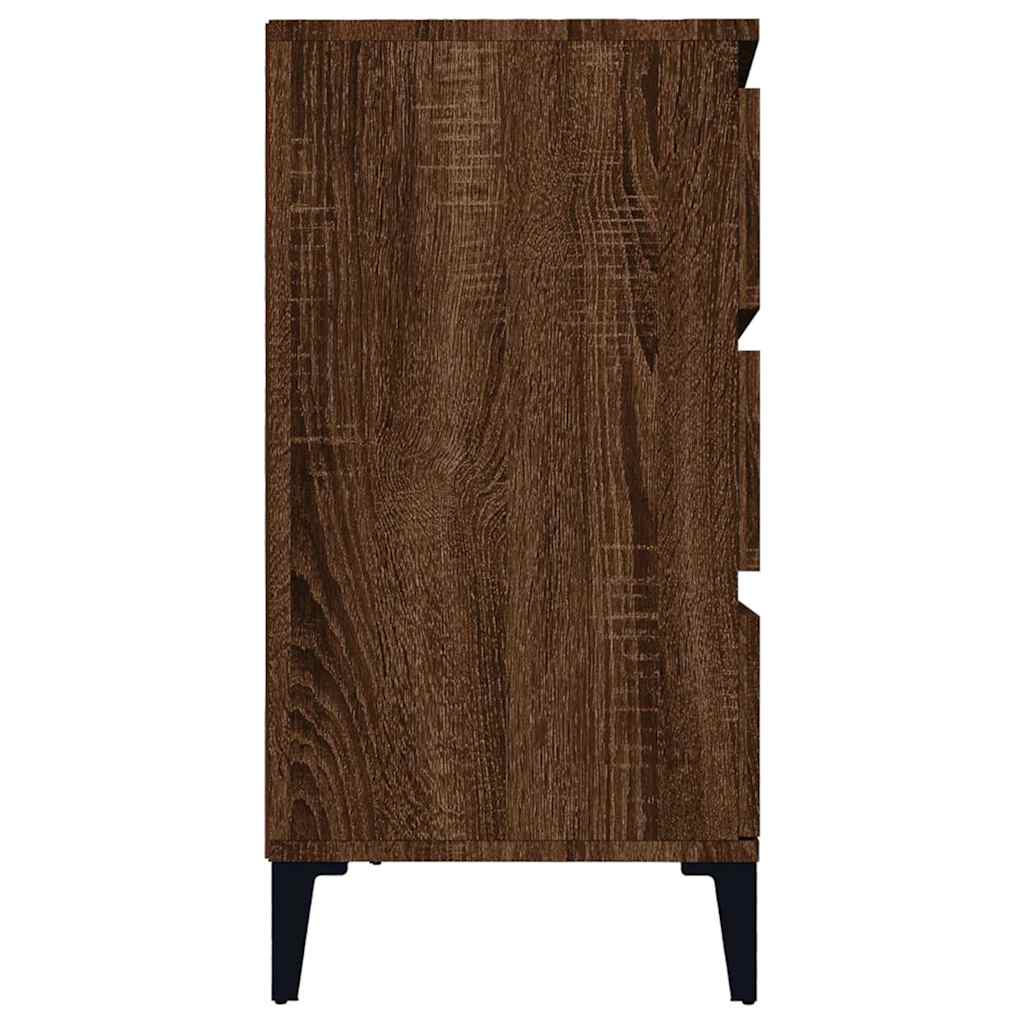 Sideboard Brown Oak 60x35x70 cm Engineered Wood