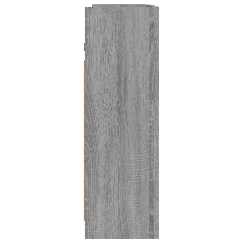 Bathroom Mirror Cabinet Grey Sonoma 62,5x20,5x64 cm Engineered Wood