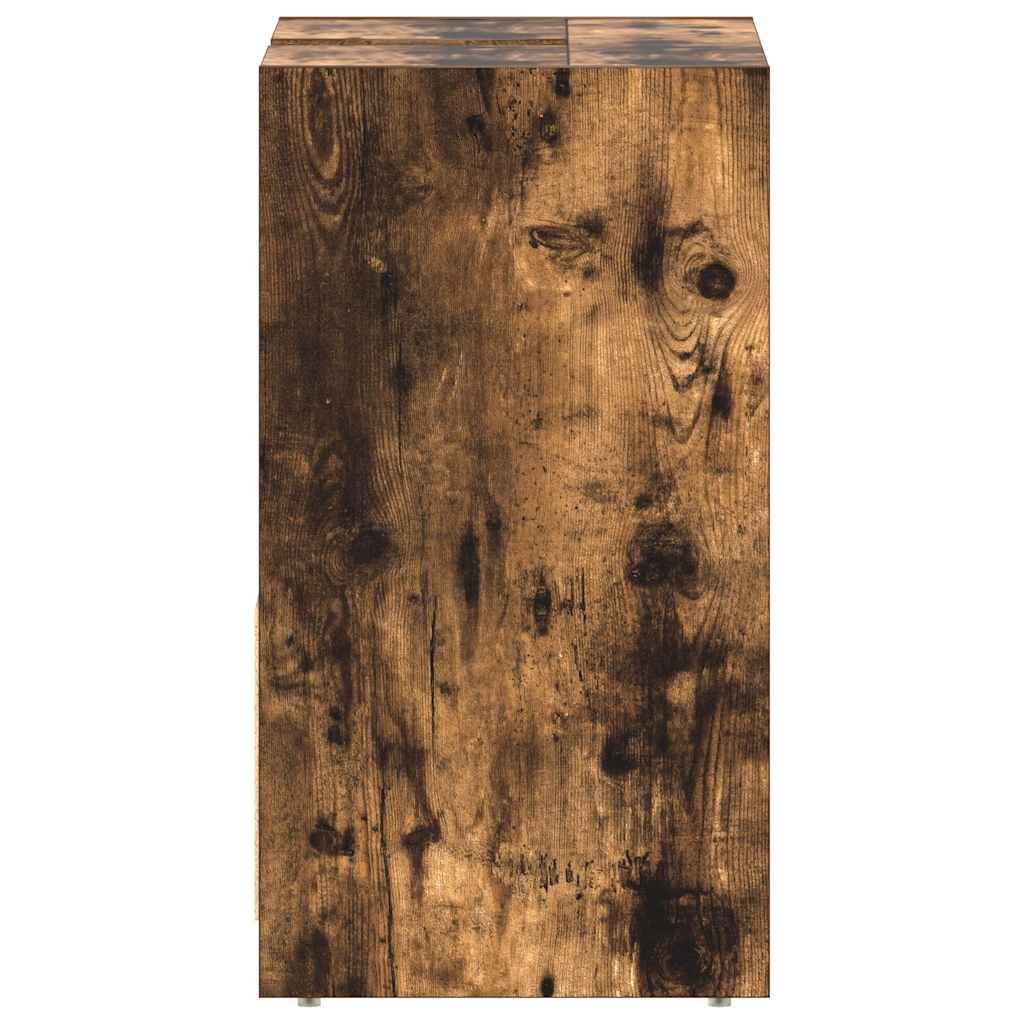 Bathroom Cabinet Smoked Oak 60x33x60 cm Engineered Wood
