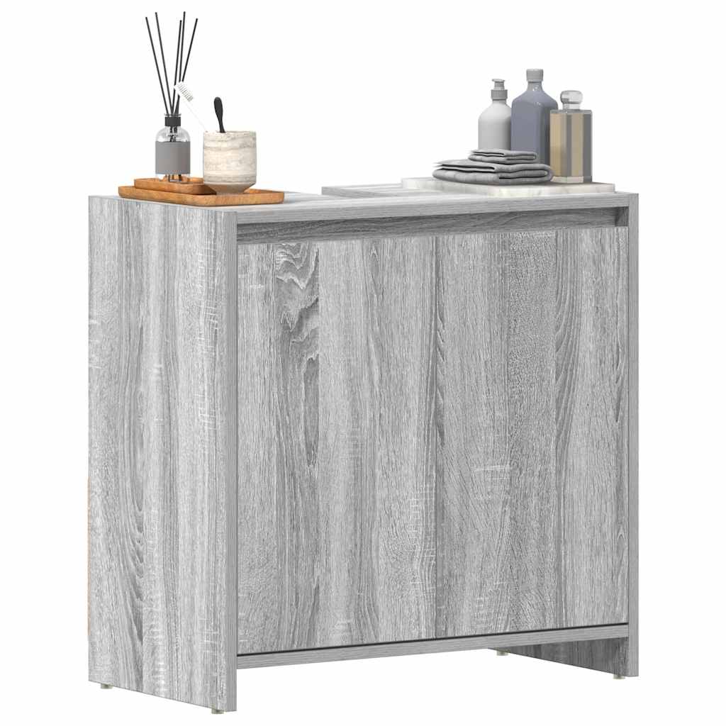 Bathroom Cabinet Grey Sonoma 60x33x60 cm Engineered Wood
