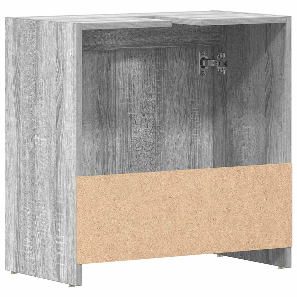 Bathroom Cabinet Grey Sonoma 60x33x60 cm Engineered Wood