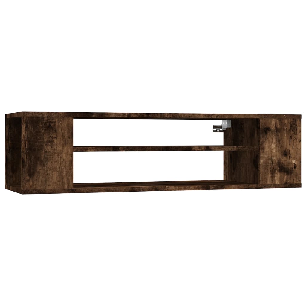 Hanging TV Cabinet Smoked Oak 100x30x26,5 cm Engineered Wood