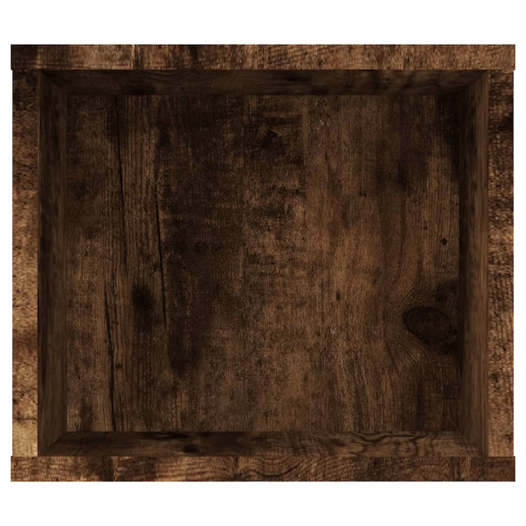 Hanging TV Cabinet Smoked Oak 100x30x26,5 cm Engineered Wood