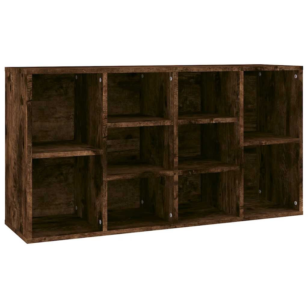 Shoe Bench Smoked Oak 103x30x55 cm Engineered Wood
