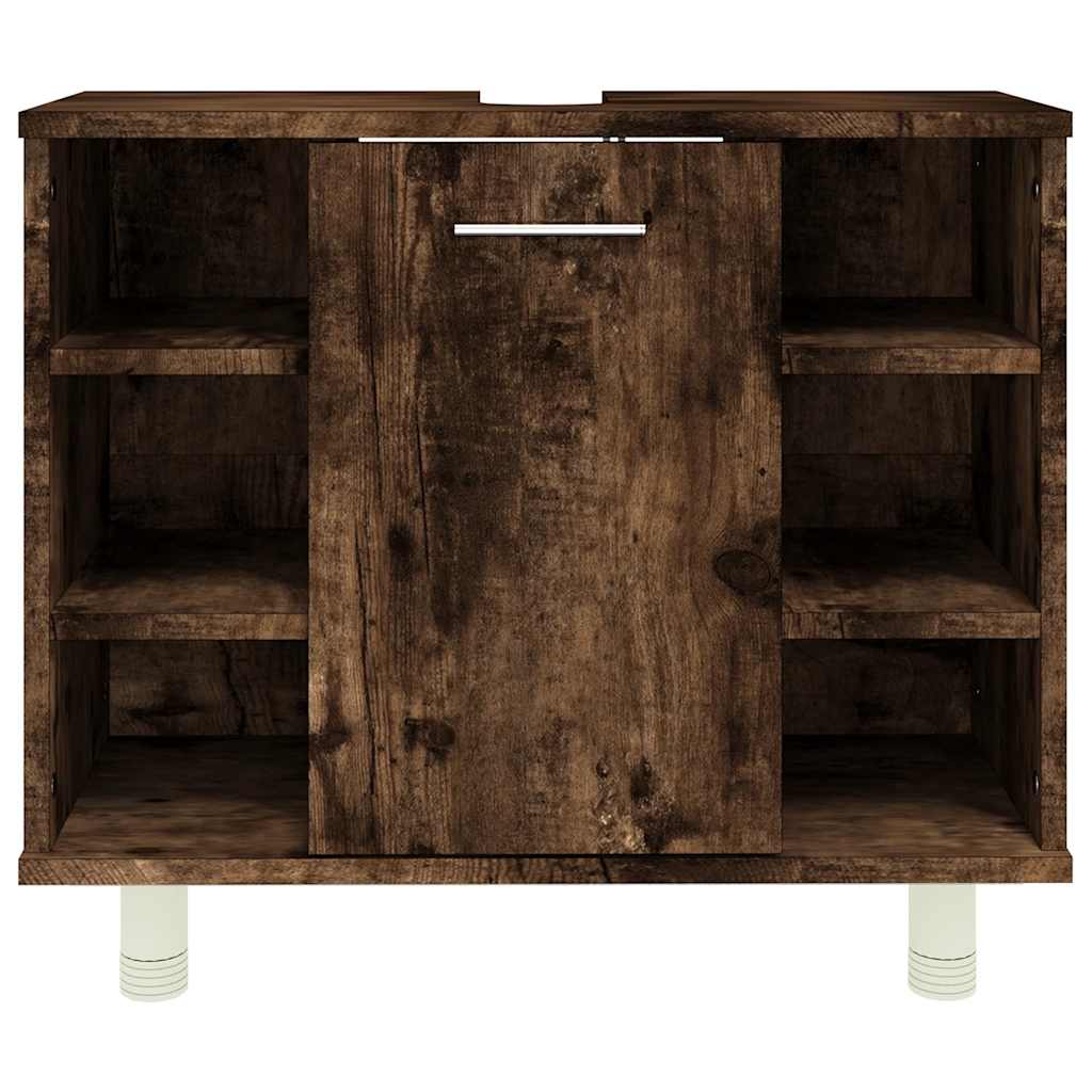 Bathroom Cabinet Smoked Oak 60x32x53,5 cm Engineered Wood