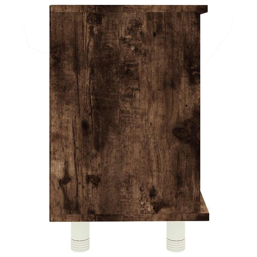 Bathroom Cabinet Smoked Oak 60x32x53,5 cm Engineered Wood