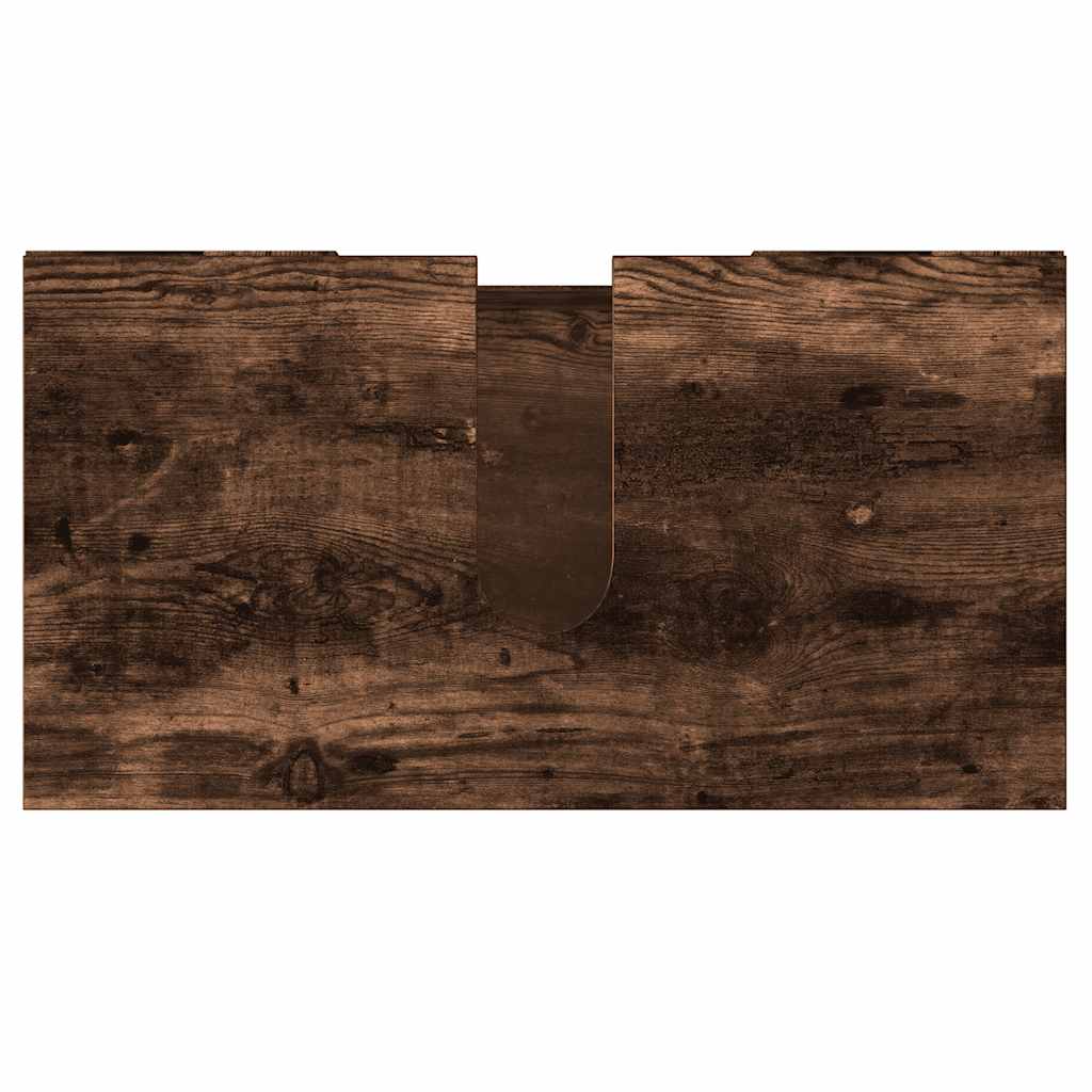 Bathroom Cabinet Smoked Oak 60x32x53,5 cm Engineered Wood