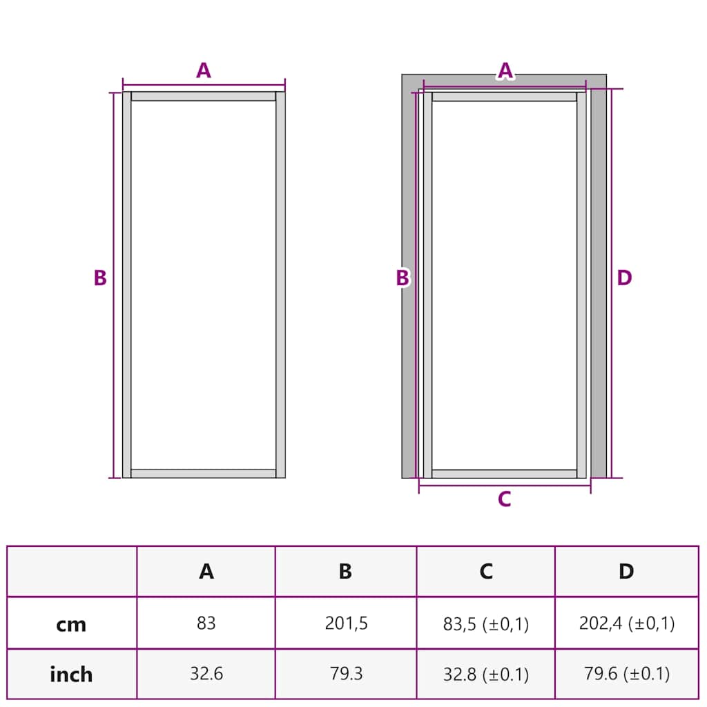 Interior Door Black 83x201.5 cm Tempered Glass&Aluminium