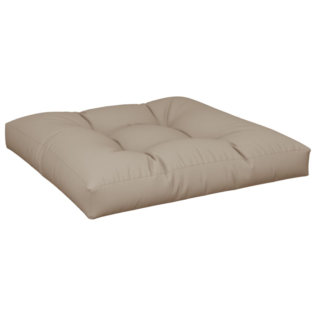 Pallet Cushion Taupe 70x70x12 cm Fabric