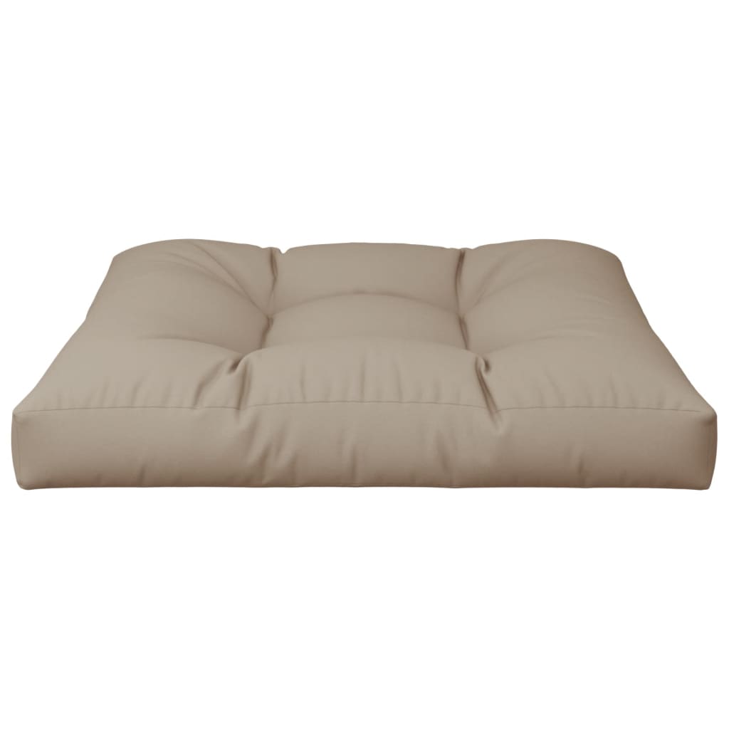 Pallet Cushion Taupe 70x70x12 cm Fabric