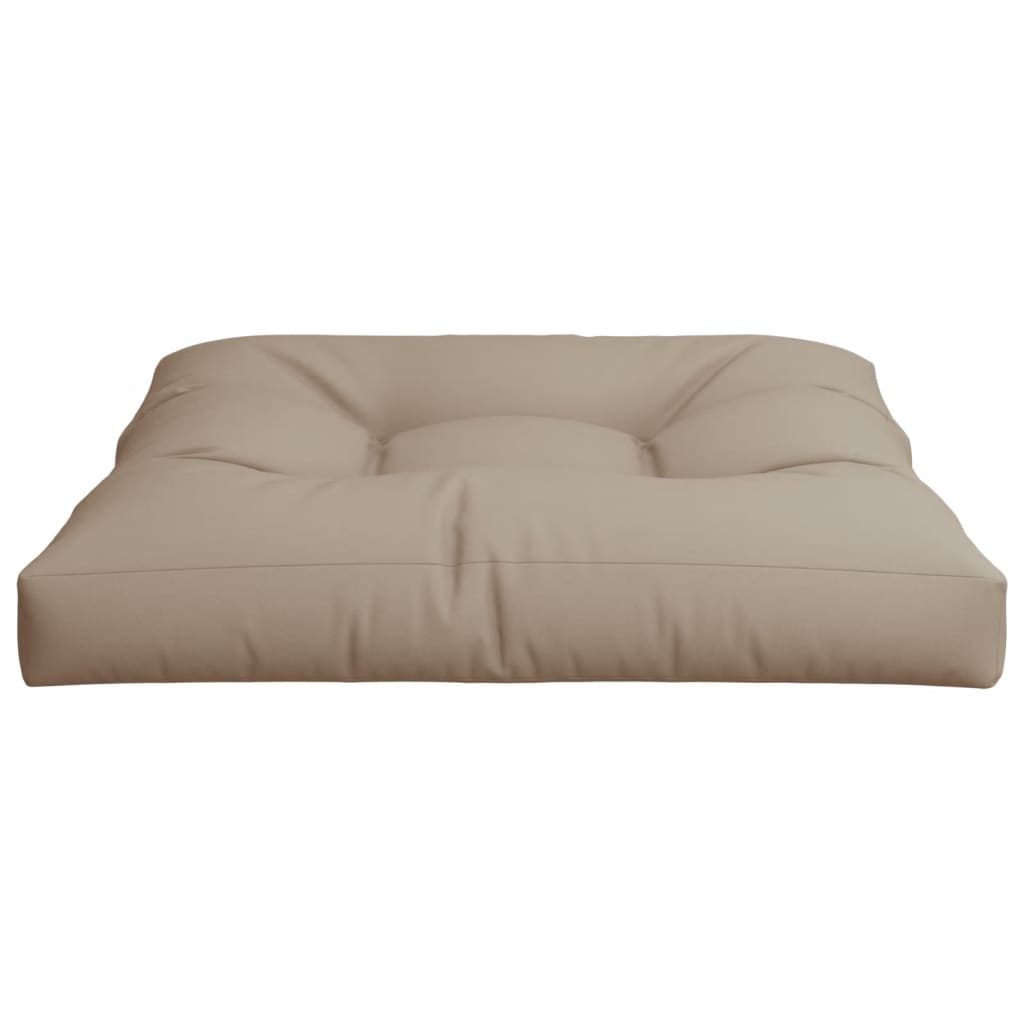 Pallet Cushion Taupe 70x70x12 cm Fabric