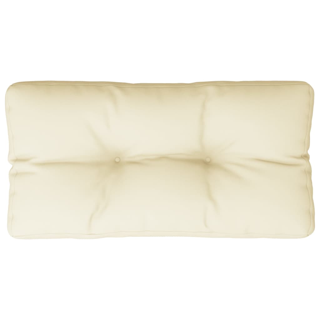 Pallet Cushion Cream 80x40x12 cm Fabric