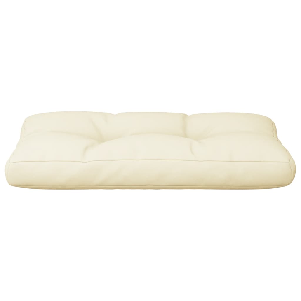 Pallet Cushion Cream 80x40x12 cm Fabric