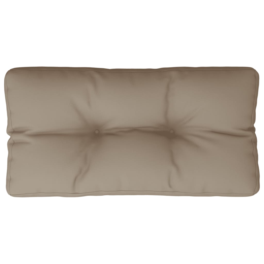 Pallet Cushion Taupe 80x40x12 cm Fabric