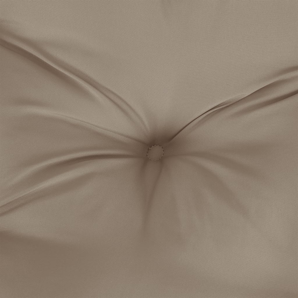 Pallet Cushion Taupe 80x40x12 cm Fabric
