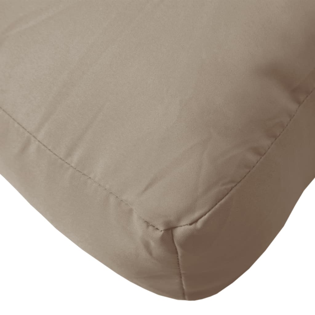 Pallet Cushion Taupe 80x40x12 cm Fabric