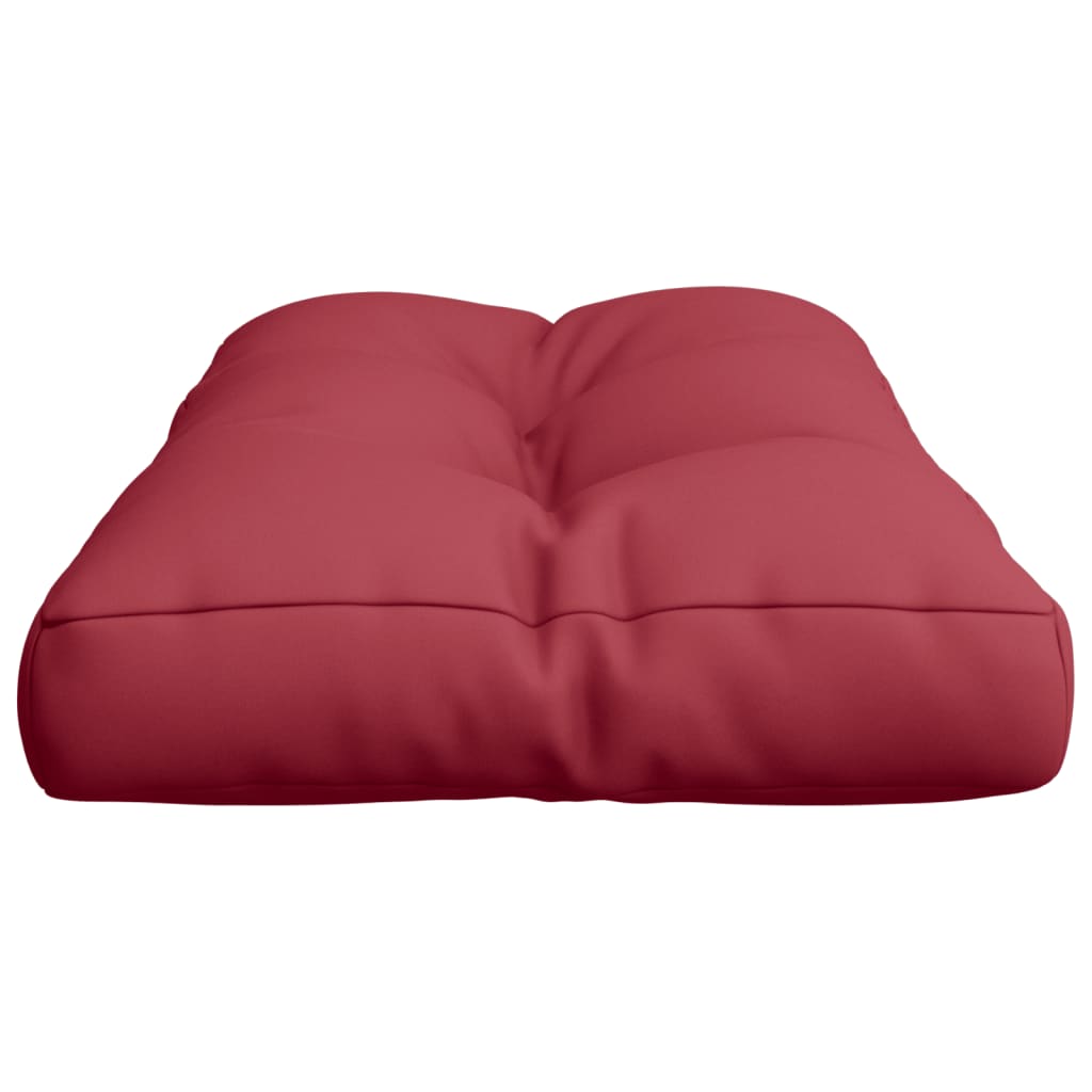 Pallet Cushion Wine Red 80x40x12 cm Fabric