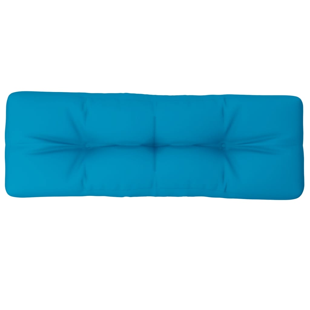 Pallet Cushion Light Blue 120x40x12 cm Fabric
