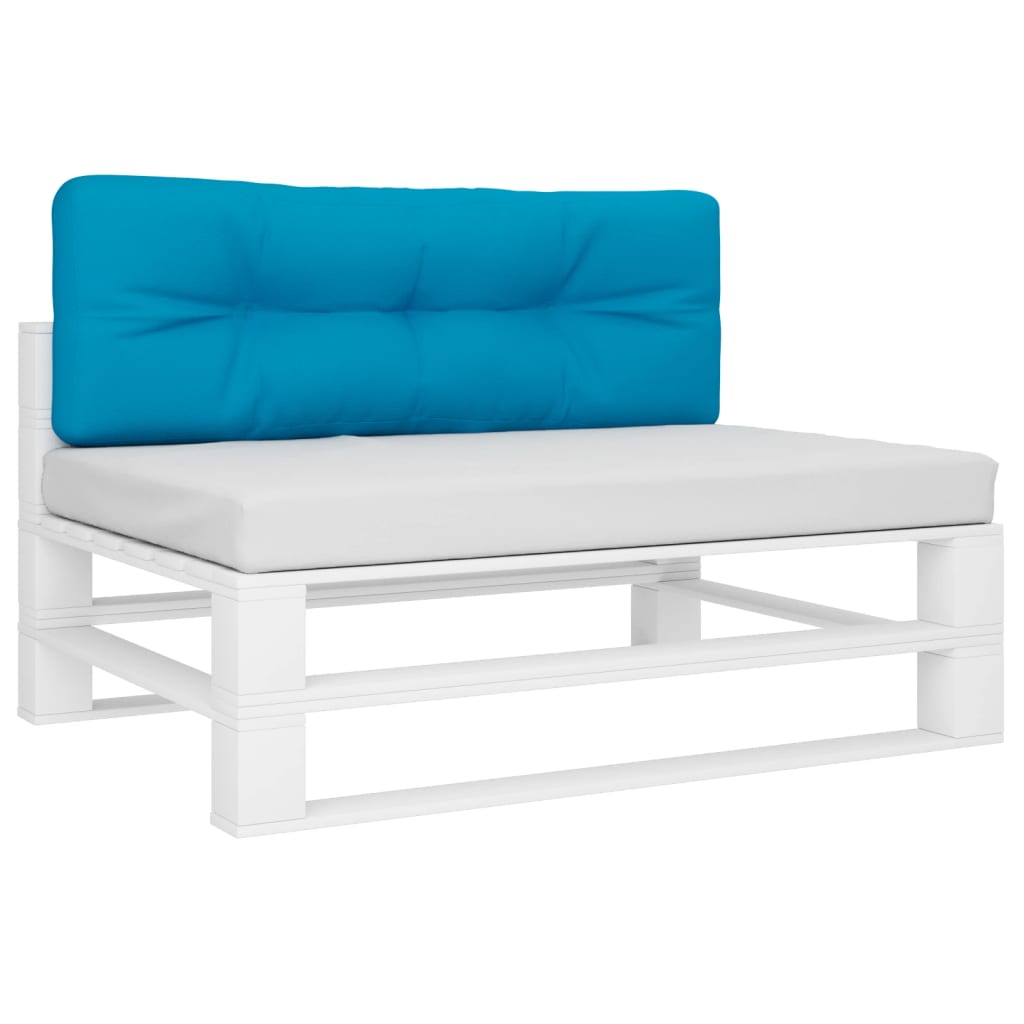 Pallet Cushion Light Blue 120x40x12 cm Fabric