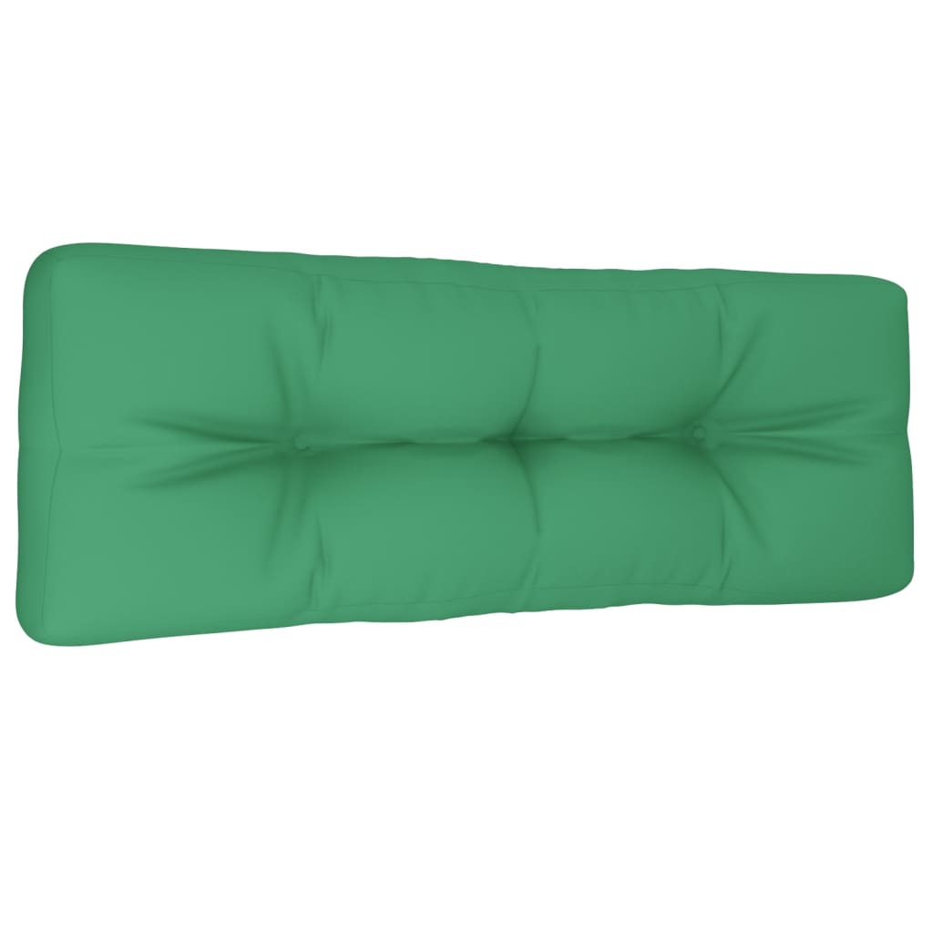Pallet Cushion Green 120x40x12 cm Fabric