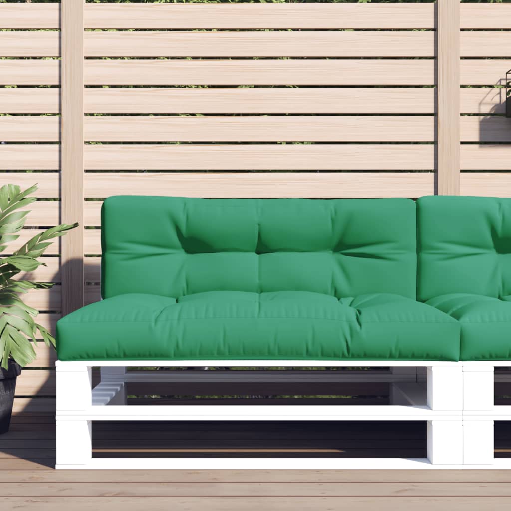 Pallet Cushion Green 120x40x12 cm Fabric