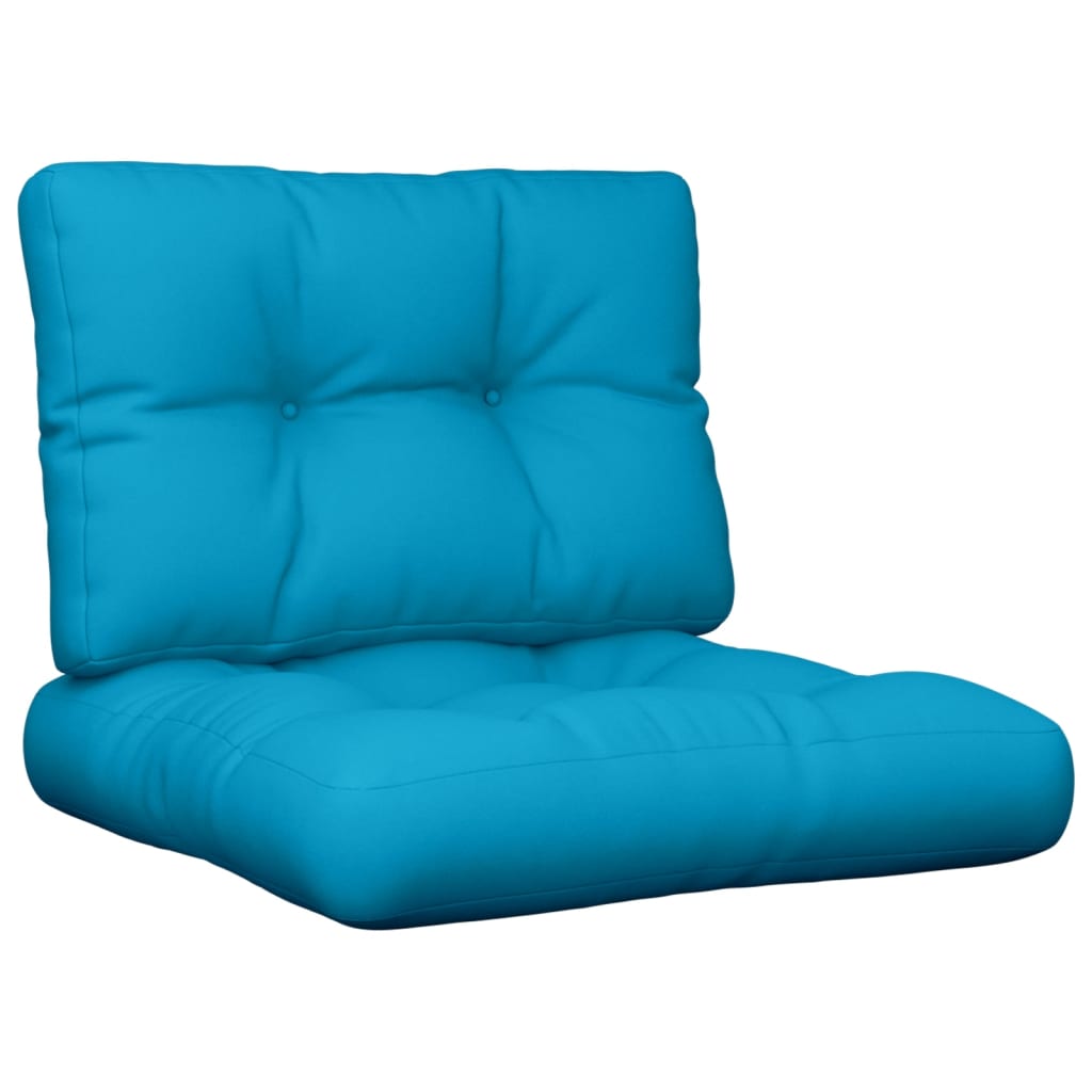 Pallet Cushions 2 pcs Blue Fabric