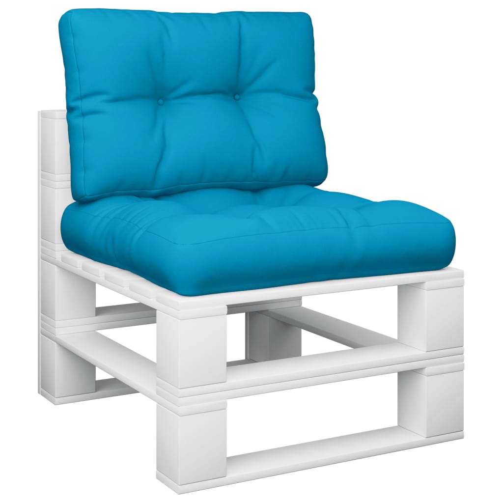 Pallet Cushions 2 pcs Blue Fabric