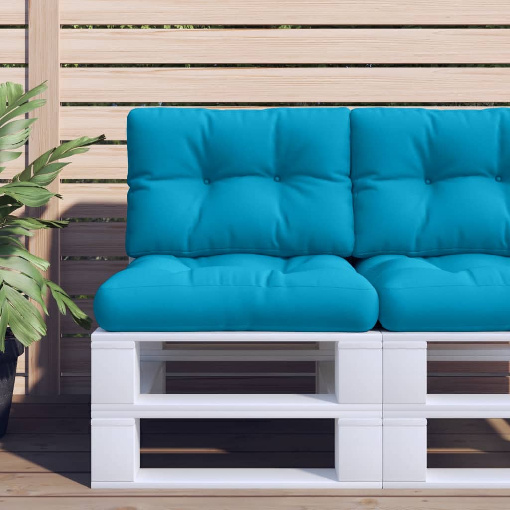Pallet Cushions 2 pcs Blue Fabric
