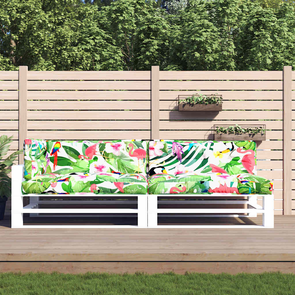 Pallet Cushions 5 pcs Multicolour Fabric