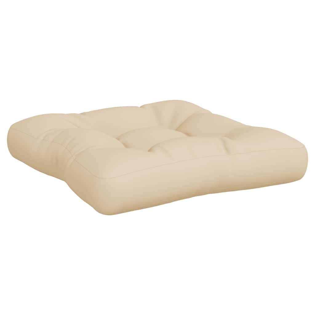 Pallet Cushions 3 pcs Beige Fabric