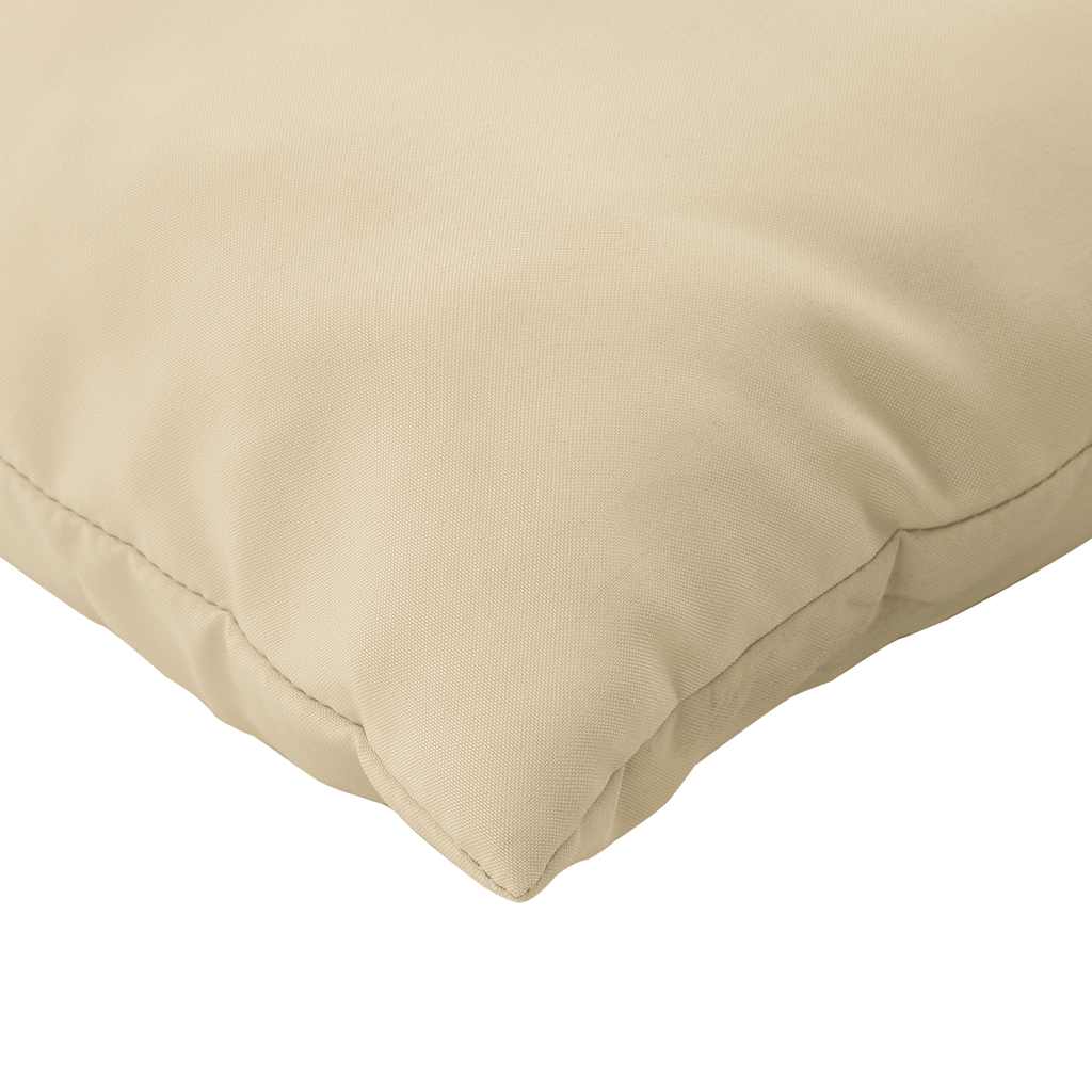 Pallet Cushions 3 pcs Beige Fabric