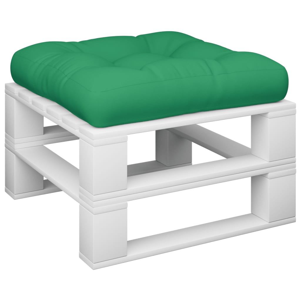 Pallet Cushion Green 58x58x10 cm Fabric