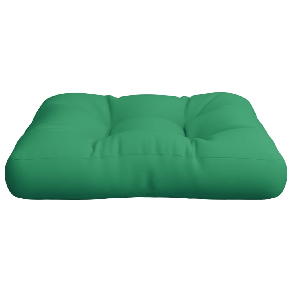 Pallet Cushion Green 58x58x10 cm Fabric