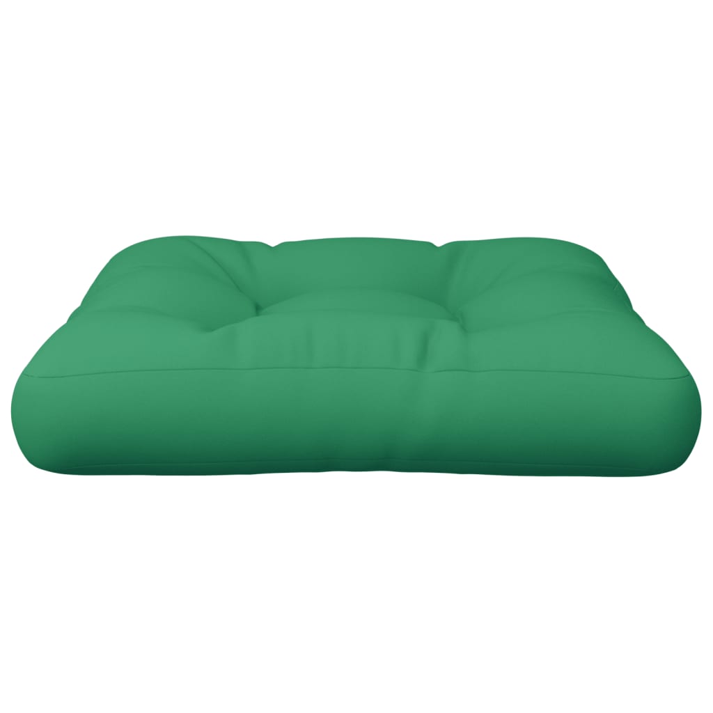 Pallet Cushion Green 58x58x10 cm Fabric
