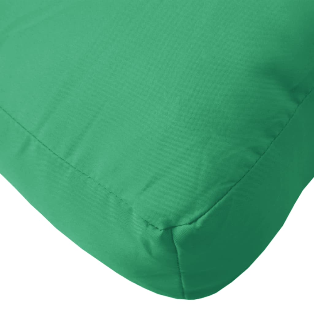 Pallet Cushion Green 58x58x10 cm Fabric