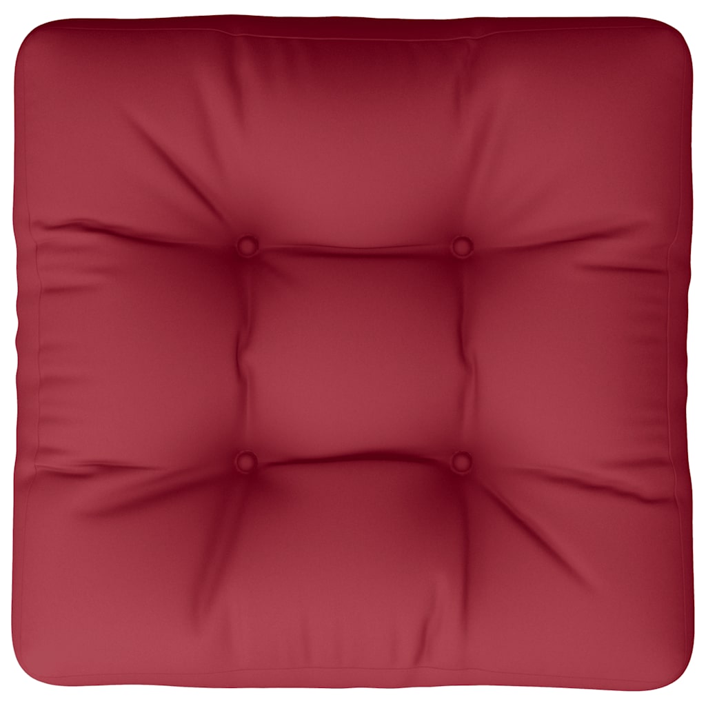 Pallet Cushion Wine Red 58x58x10 cm Fabric