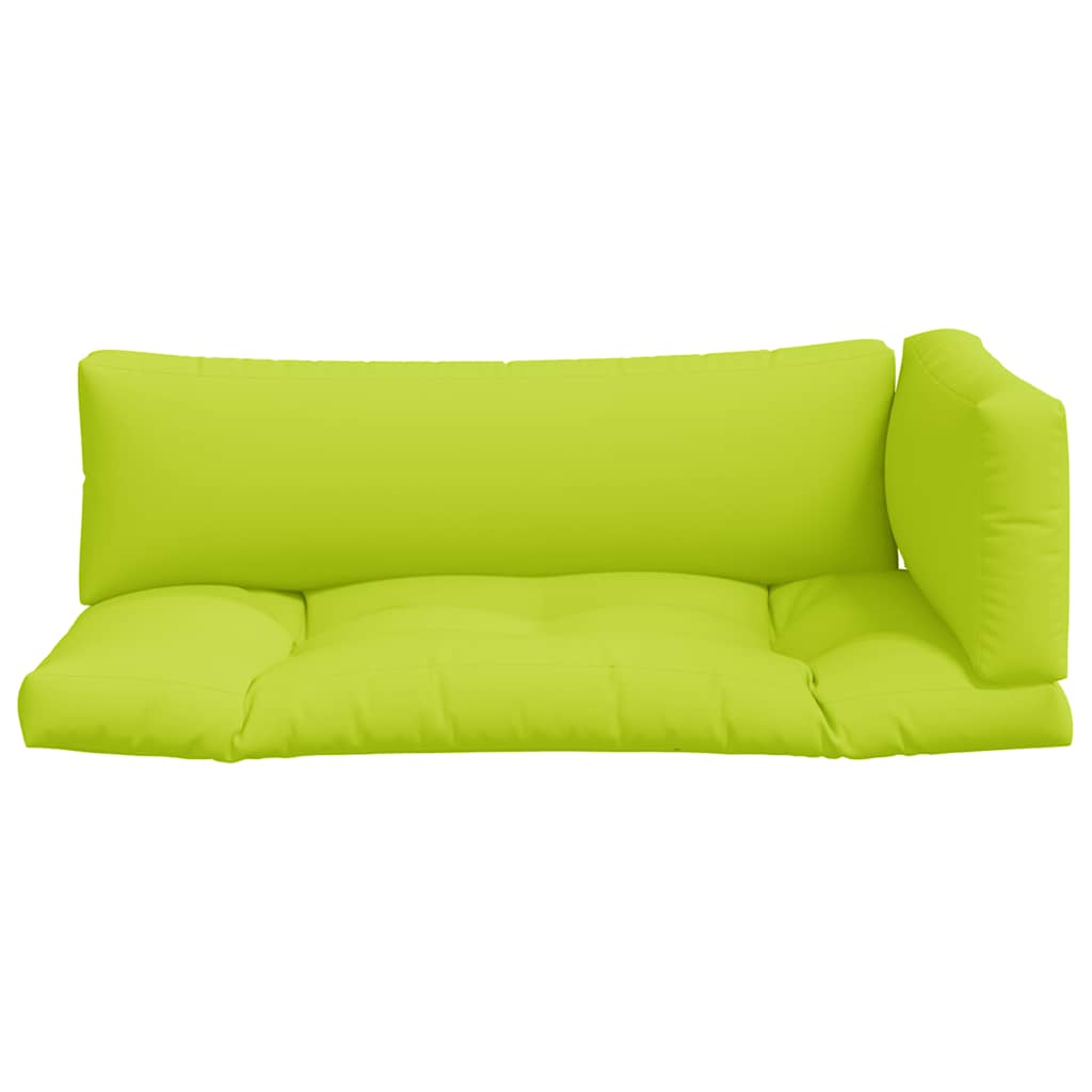 Pallet Cushions 3 pcs Bright Green Fabric