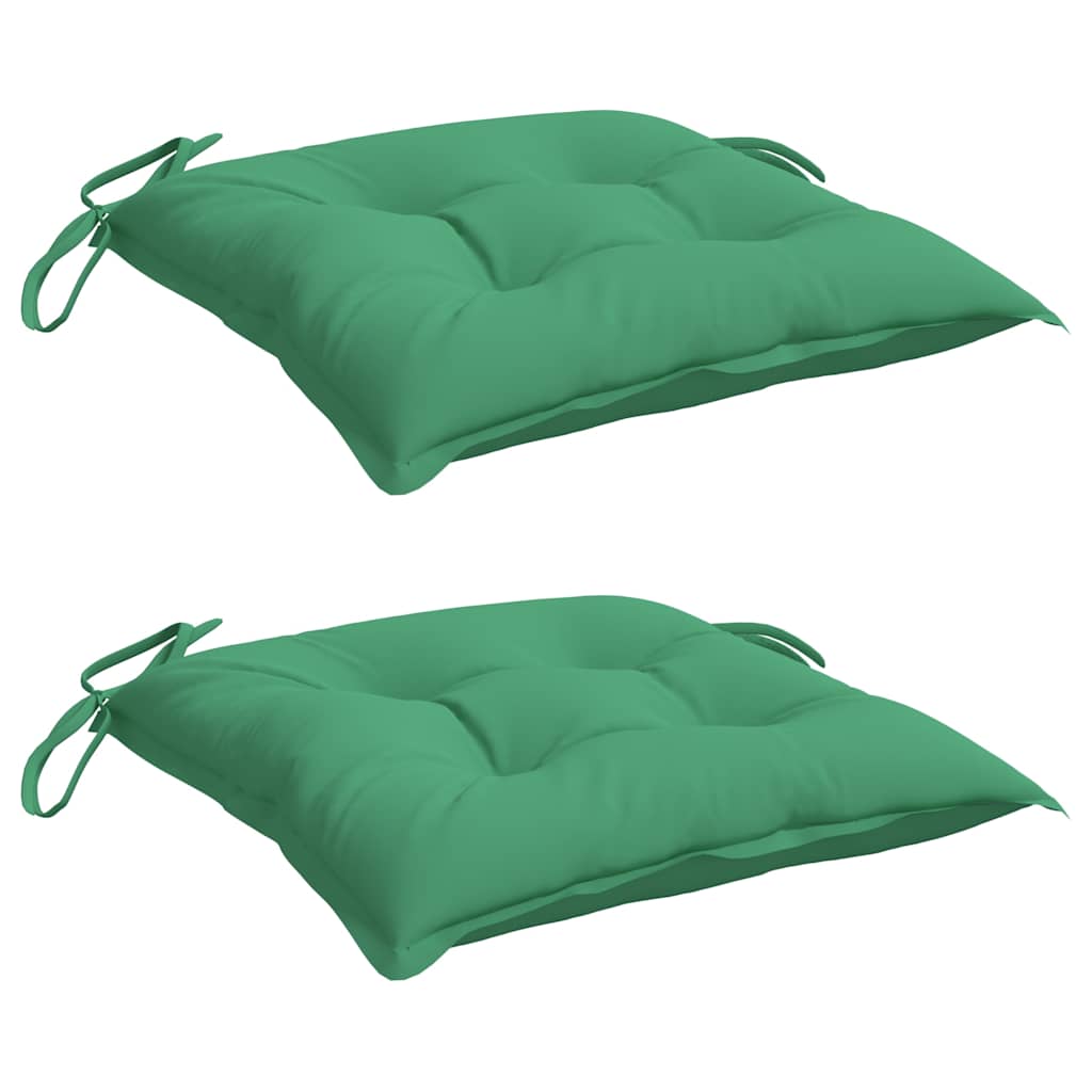 Pallet Cushions 2pcs Green 50x50x7 cm Oxford Fabric