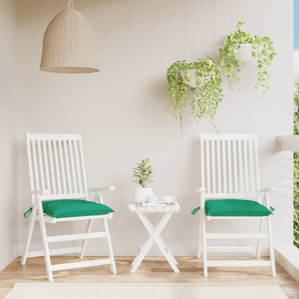 Pallet Cushions 2pcs Green 50x50x7 cm Oxford Fabric