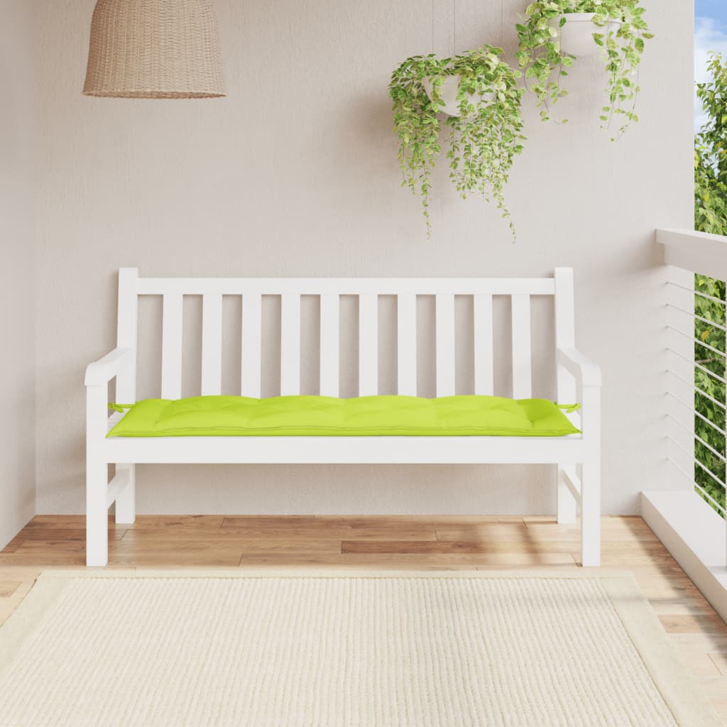 Garden Bench Cushion Bright Green 150x50x7 cm Oxford Fabric
